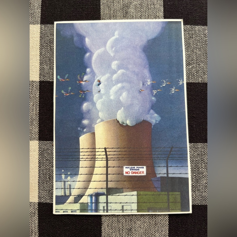1980’s “Nuclear Power Station - No Danger” Art Card from Germany 🇩🇪